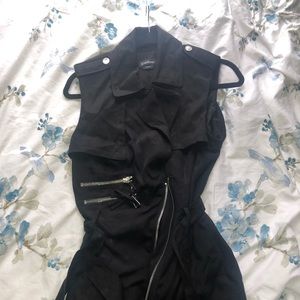Black Gilet (sleeveless coat)